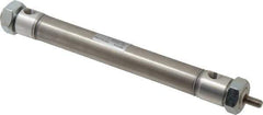 Norgren - 4" Stroke x 3/4" Bore Double Acting Air Cylinder - 1/8 Port, 1/4-28 Rod Thread - Exact Tool & Supply
