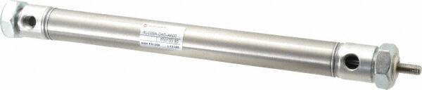Norgren - 6" Stroke x 3/4" Bore Double Acting Air Cylinder - 1/8 Port, 1/4-28 Rod Thread - Exact Tool & Supply