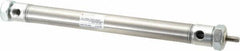 Norgren - 6" Stroke x 3/4" Bore Double Acting Air Cylinder - 1/8 Port, 1/4-28 Rod Thread - Exact Tool & Supply