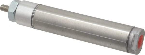 Norgren - 3" Stroke x 1-1/16" Bore Double Acting Air Cylinder - 1/8 Port, 5/16-24 Rod Thread - Exact Tool & Supply
