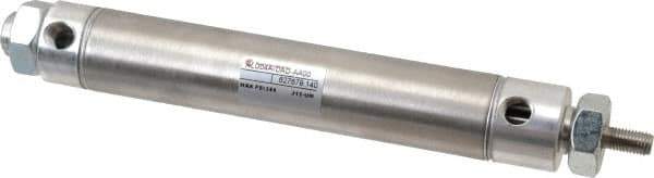 Norgren - 4" Stroke x 1-1/16" Bore Double Acting Air Cylinder - 1/8 Port, 5/16-24 Rod Thread - Exact Tool & Supply