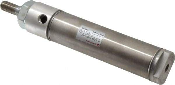 Norgren - 3" Stroke x 1-1/4" Bore Double Acting Air Cylinder - 1/8 Port, 7/16-20 Rod Thread - Exact Tool & Supply