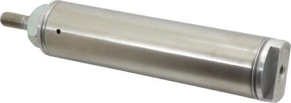 Norgren - 3" Stroke x 1-1/2" Bore Single Acting Air Cylinder - 1/8 Port, 7/16-20 Rod Thread - Exact Tool & Supply
