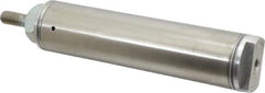 Norgren - 3" Stroke x 1-1/2" Bore Single Acting Air Cylinder - 1/8 Port, 7/16-20 Rod Thread - Exact Tool & Supply