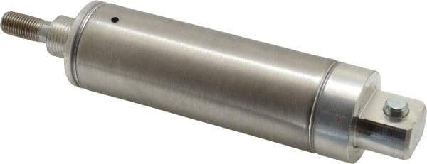 Norgren - 2" Stroke x 1-1/2" Bore Single Acting Air Cylinder - 1/8 Port, 7/16-20 Rod Thread - Exact Tool & Supply
