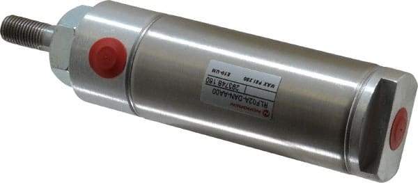 Norgren - 2" Stroke x 1-1/2" Bore Double Acting Air Cylinder - 1/8 Port, 7/16-20 Rod Thread - Exact Tool & Supply