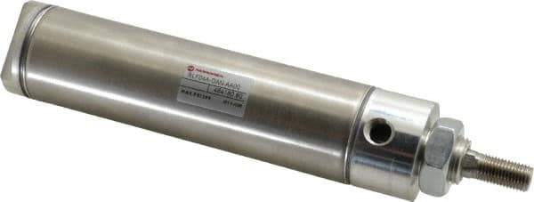 Norgren - 4" Stroke x 1-1/2" Bore Double Acting Air Cylinder - 1/8 Port, 7/16-20 Rod Thread - Exact Tool & Supply
