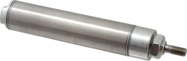 Norgren - 5" Stroke x 1-1/2" Bore Double Acting Air Cylinder - 1/8 Port, 7/16-20 Rod Thread - Exact Tool & Supply