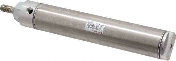 Norgren - 6" Stroke x 1-1/2" Bore Double Acting Air Cylinder - 1/8 Port, 7/16-20 Rod Thread - Exact Tool & Supply