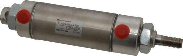 Norgren - 2" Stroke x 1-1/2" Bore Double Acting Air Cylinder - 1/8 Port, 7/16-20 Rod Thread - Exact Tool & Supply