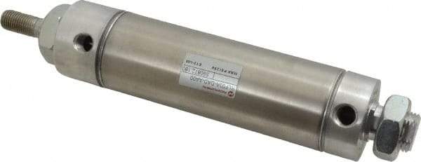 Norgren - 3" Stroke x 1-1/2" Bore Double Acting Air Cylinder - 1/8 Port, 7/16-20 Rod Thread - Exact Tool & Supply
