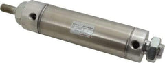 Norgren - 3" Stroke x 1-1/2" Bore Double Acting Air Cylinder - 1/8 Port, 7/16-20 Rod Thread - Exact Tool & Supply