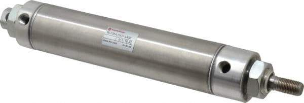 Norgren - 5" Stroke x 1-1/2" Bore Double Acting Air Cylinder - 1/8 Port, 7/16-20 Rod Thread - Exact Tool & Supply