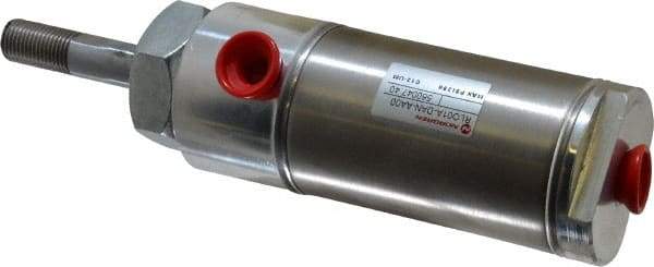 Norgren - 1" Stroke x 1-3/4" Bore Double Acting Air Cylinder - 1/4 Port, 1/2-20 Rod Thread - Exact Tool & Supply