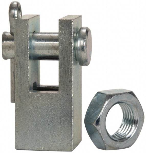 Norgren - Air Cylinder Piston Rod Clevis - For 1-3/4, 2 & 2-1/2" Air Cylinders, Use with Norgren Nonrepairable Air Cylinders - Exact Tool & Supply