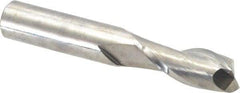 Niagara Cutter - 7/16", 1" LOC, 7/16" Shank Diam, 2-3/4" OAL, 2 Flute, Solid Carbide Square End Mill - Single End, Uncoated, Spiral Flute, 30° Helix, Centercutting, Right Hand Cut, Right Hand Flute, Series C230 - Exact Tool & Supply