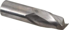 Niagara Cutter - 3/4", 1" LOC, 3/4" Shank Diam, 3" OAL, 2 Flute, Solid Carbide Square End Mill - Single End, Uncoated, Spiral Flute, 30° Helix, Centercutting, Right Hand Cut, Right Hand Flute, Series C230 - Exact Tool & Supply