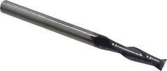 Niagara Cutter - 3/16", 3/4" LOC, 3/16" Shank Diam, 2-1/2" OAL, 2 Flute, Solid Carbide Square End Mill - Single End, TiAlN Finish, Spiral Flute, 30° Helix, Centercutting, Right Hand Cut, Right Hand Flute, Series C230 - Exact Tool & Supply