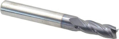 Niagara Cutter - 9/32", 3/4" LOC, 5/16" Shank Diam, 2-1/2" OAL, 4 Flute, Solid Carbide Square End Mill - Single End, TiAlN Finish, Spiral Flute, 30° Helix, Centercutting, Right Hand Cut, Right Hand Flute, Series C430 - Exact Tool & Supply