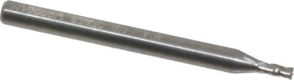 Niagara Cutter - 1/16", 1/8" LOC, 1/8" Shank Diam, 1-1/2" OAL, 4 Flute, Solid Carbide Square End Mill - Single End, Uncoated, Spiral Flute, 30° Helix, Centercutting, Right Hand Cut, Right Hand Flute, Series C430 - Exact Tool & Supply