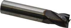 Niagara Cutter - 1/2", 5/8" LOC, 1/2" Shank Diam, 2-1/2" OAL, 4 Flute, Solid Carbide Square End Mill - Single End, TiAlN Finish, Spiral Flute, 30° Helix, Centercutting, Right Hand Cut, Right Hand Flute, Series C430 - Exact Tool & Supply