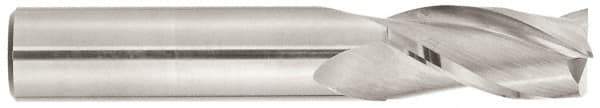 Niagara Cutter - 1", 1-1/2" LOC, 1" Shank Diam, 4" OAL, 3 Flute, Solid Carbide Square End Mill - Single End, TiAlN Finish, Spiral Flute, 30° Helix, Centercutting, Right Hand Cut, Right Hand Flute, Series C330 - Exact Tool & Supply