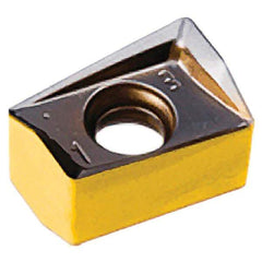 Iscar - H490 ANKX120508 Grade DT7150 Carbide Milling Insert - Al2O3/TiAlN Finish, 0.3602" Thick, 0.8mm Corner Radius - Exact Tool & Supply