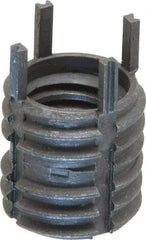 Recoil - 3/8-16 Internal, 1/2-13 External, 1/2" Insert Length, Thin Wall Keylocking Thread Inserts - Stainless Steel, Passivated Finish, Grade 303 - Exact Tool & Supply
