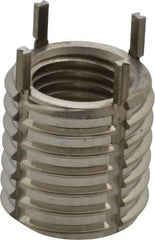 Recoil - 7/16-20 Internal, 5/8-11 External, 14mm Insert Length, Heavy Duty Keylocking Thread Inserts - Stainless Steel, Passivated Finish, Grade 303 - Exact Tool & Supply