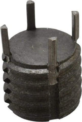 Recoil - 1/2-13 External, 11mm Insert Length, Solid Keylocking Thread Inserts - Carbon Steel, Zinc Phosphate Finish, Grade C1215 - Exact Tool & Supply