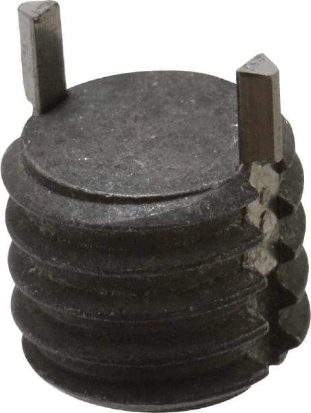 Recoil - 3/8-16 External, 7.8mm Insert Length, Solid Keylocking Thread Inserts - Carbon Steel, Zinc Phosphate Finish, Grade C1215 - Exact Tool & Supply