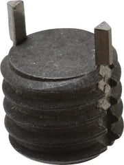 Recoil - 3/8-16 External, 7.8mm Insert Length, Solid Keylocking Thread Inserts - Carbon Steel, Zinc Phosphate Finish, Grade C1215 - Exact Tool & Supply