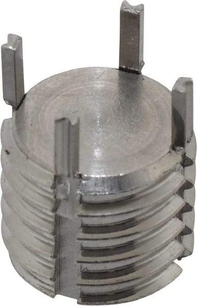 Recoil - 1/2-13 External, 11mm Insert Length, Solid Keylocking Thread Inserts - Stainless Steel, Passivated Finish, Grade 303 - Exact Tool & Supply