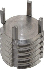 Recoil - 1/2-13 External, 11mm Insert Length, Solid Keylocking Thread Inserts - Stainless Steel, Passivated Finish, Grade 303 - Exact Tool & Supply