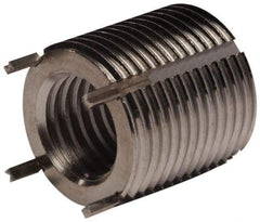 Recoil - M8x1.00 Internal, M14x1.50 External, 14mm Insert Length, Heavy Duty Keylocking Thread Inserts - Stainless Steel, Passivated Finish, Grade 303 - Exact Tool & Supply