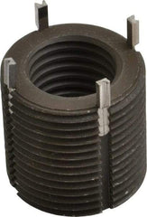 Recoil - M20x2.50 Internal, M30x2.00 External, 30mm Insert Length, Heavy Duty Keylocking Thread Inserts - Carbon Steel, Zinc Phosphate Finish, Grade C1215 - Exact Tool & Supply