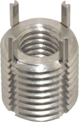 Recoil - M8x1.25 Internal, M14x1.50 External, 14mm Insert Length, Heavy Duty Keylocking Thread Inserts - Stainless Steel, Passivated Finish, Grade 303 - Exact Tool & Supply