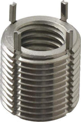 Recoil - M12x1.75 Internal, M18x1.50 External, 18mm Insert Length, Heavy Duty Keylocking Thread Inserts - Stainless Steel, Passivated Finish, Grade 303 - Exact Tool & Supply