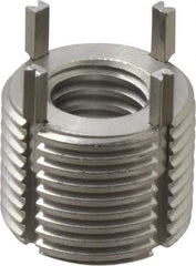 Recoil - 1/2-13 Internal, 7/8-14 External, 43/64" Insert Length, Extra Heavy Duty Keylocking Thread Inserts - Stainless Steel, Passivated Finish, Grade 303 - Exact Tool & Supply