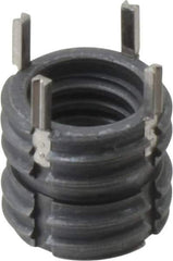 Recoil - 3/8-16 Internal, 9/16-12 External, 1/2" Insert Length, Heavy Duty Keylocking Thread Inserts - Stainless Steel, Passivated Finish, Grade 303 - Exact Tool & Supply