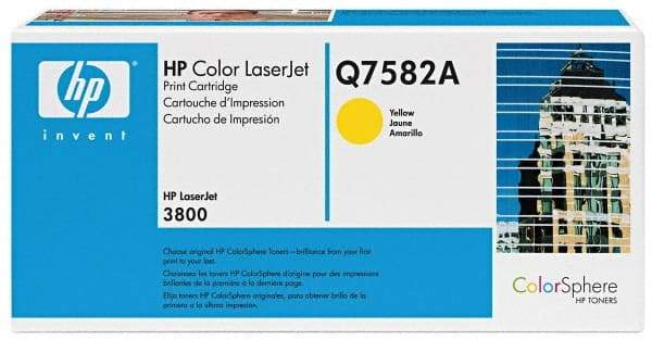 Hewlett-Packard - Yellow Toner Cartridge - Use with HP Color LaserJet 3800, CP3505 - Exact Tool & Supply