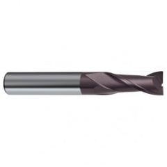 4mm Dia. x 50mm Overall Length 2-Flute Square End Solid Carbide SE End Mill-Round Shank-Center Cut-Firex - Exact Tool & Supply
