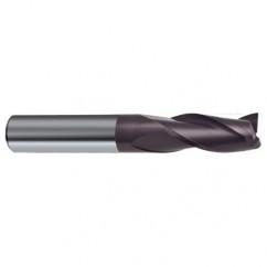 20mm Dia. x 104mm Overall Length 3-Flute Square End Solid Carbide SE End Mill-Round Shank-Center Cut-Firex - Exact Tool & Supply