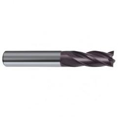 6mm Dia. x 57mm Overall Length 4-Flute Square End Solid Carbide SE End Mill-Round Shank-Center Cut-Firex - Exact Tool & Supply