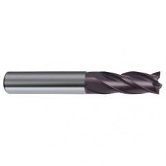 10mm Dia. x 72mm Overall Length 4-Flute Square End Solid Carbide SE End Mill-Round Shank-Center Cut-Firex - Exact Tool & Supply