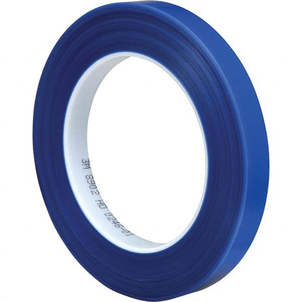 3M - 72 Yd x 12" Blue Polyester Film Tape - Exact Tool & Supply