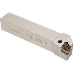Iscar - PCLN, Right Hand Cut, 1-1/4" Shank Height x 1-1/4" Shank Width, Negative Rake Indexable Turning Toolholder - 6" OAL, CNMX Insert Compatibility, Series Heliturn - Exact Tool & Supply