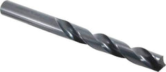 Chicago-Latrobe - 17.5mm 118° High Speed Steel Jobber Drill - Oxide Finish, Right Hand Cut, Spiral Flute, Straight Shank, 191mm OAL, Standard Point - Exact Tool & Supply