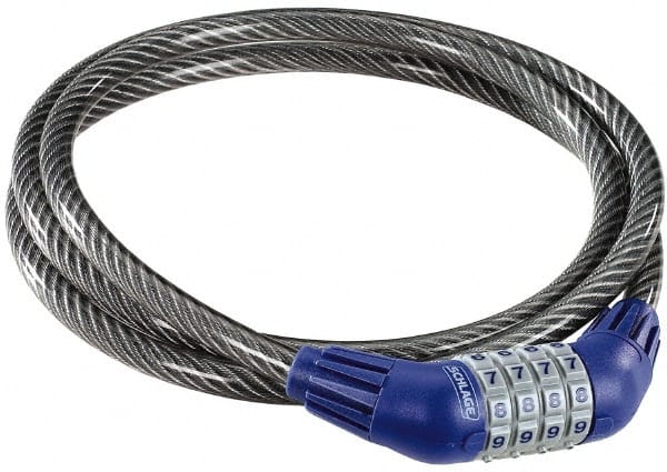 Schlage - 5' Long Combination Cable Lock - Exact Tool & Supply