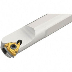 Iscar - Internal Thread, Right Hand Cut, 1-1/4" Shank Width x 1-1/4" Shank Height Indexable Threading Toolholder - 10" OAL, IR/L-ISO, IR/L-TR Insert Compatibility, SI Toolholder, Series SIR - Exact Tool & Supply